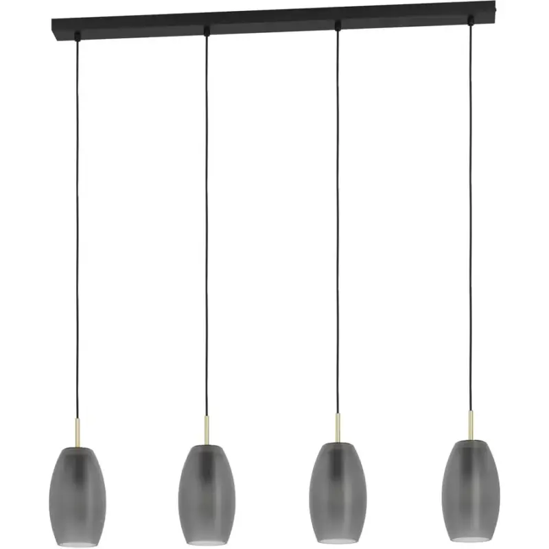 Lumimart | Suspension Batista Noir Acier 12 cm 110 cm Expédition Rapide