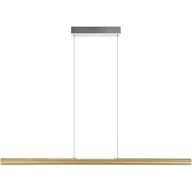 Lumimart | Suspension Dana Marron/Argent Métal/Bois 130 cm 160 cm Réglable en hauteur (manuel) Must-Have