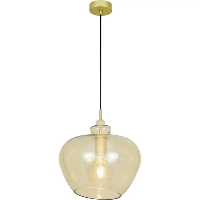 Lumimart | Suspension Bela Jaune Verre/Métal 30 cm 129 cm Dernier Modèle