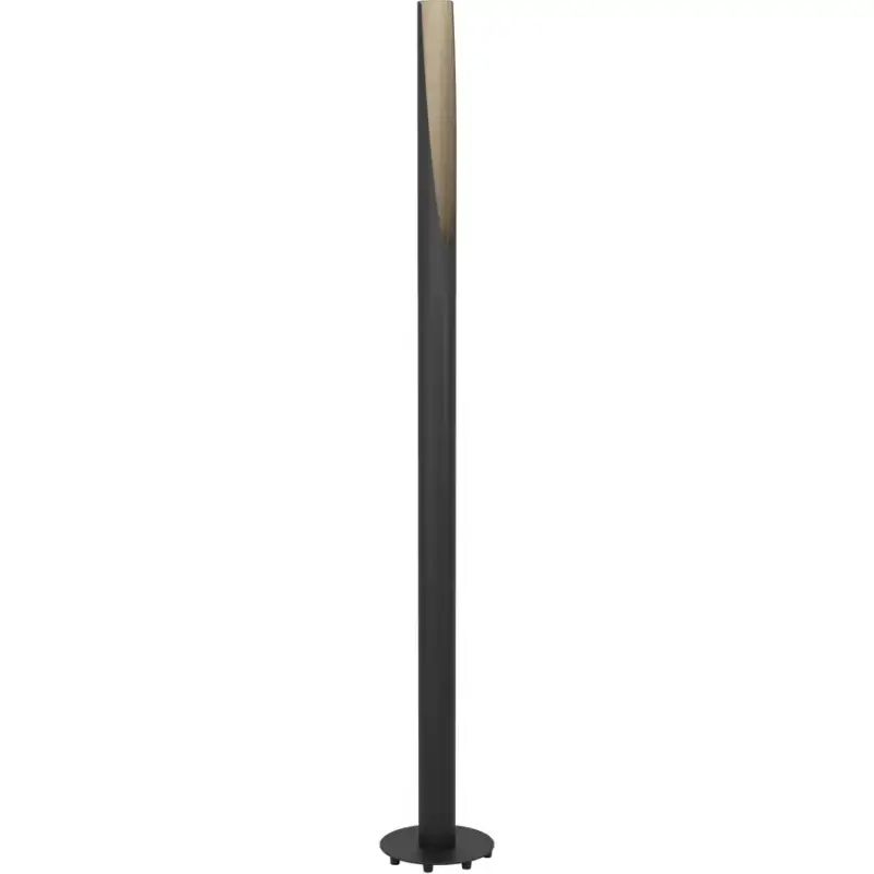 Lumimart | Lampadaire Barbotto Marron/Noir Acier/Bois 136.5 cm Nouvelle Collection