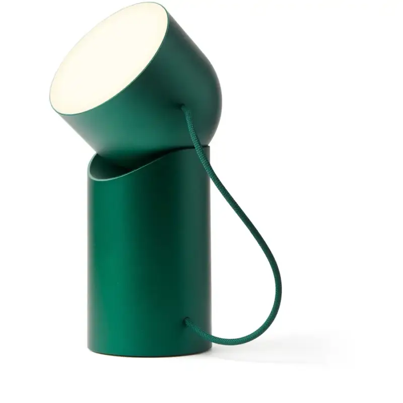Vente Directe Lumimart | Lampe de table Orbe Vert Plastique 10 cm 21.8 cm