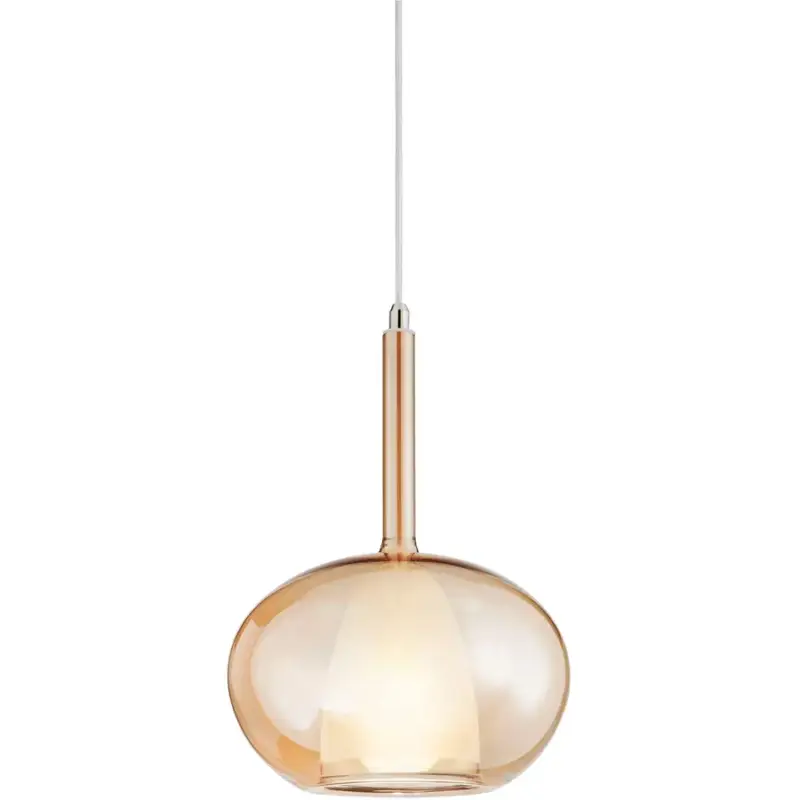 Soldes Lumimart | Suspension Carina Jaune Verre 22 cm 33.5 cm