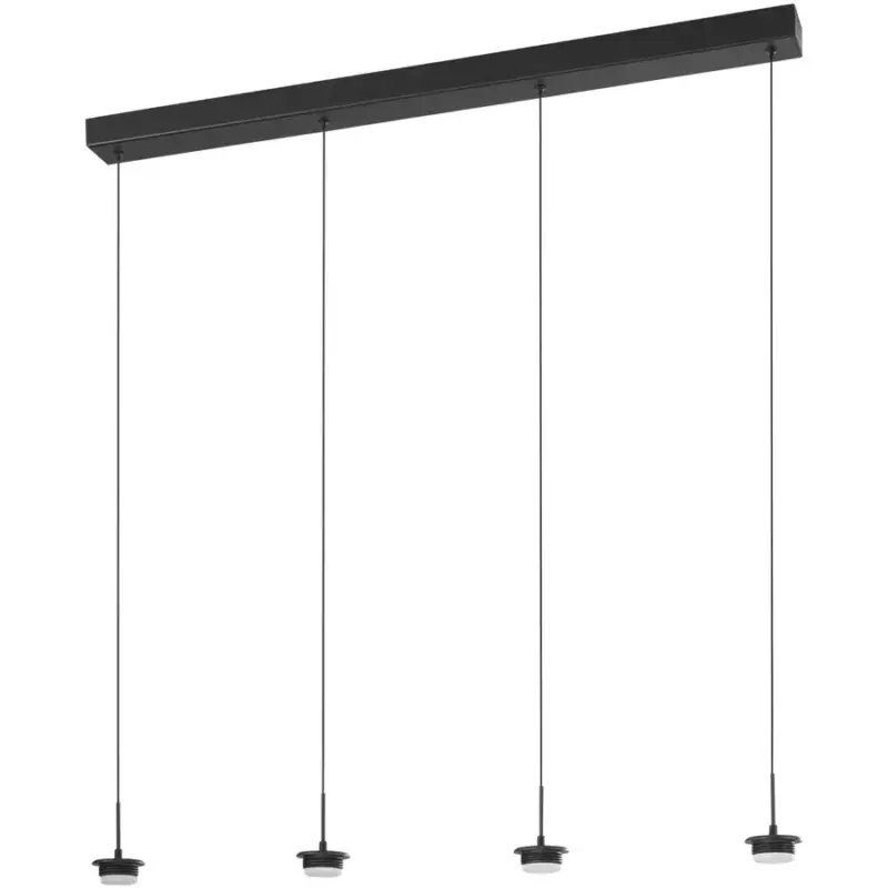 Offre Exclusive Lumimart | Suspension Cara Noir Métal 87 cm 200 cm