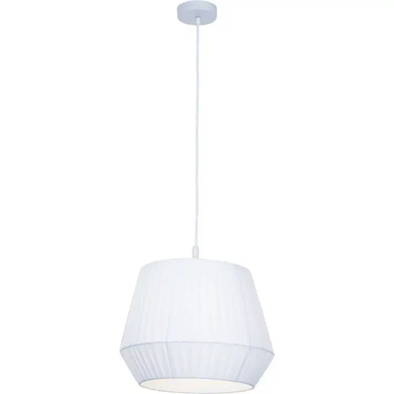 Offre Limitée Lumimart | Suspension Nasau Blanc Métal/Tissu 35 cm 126 cm