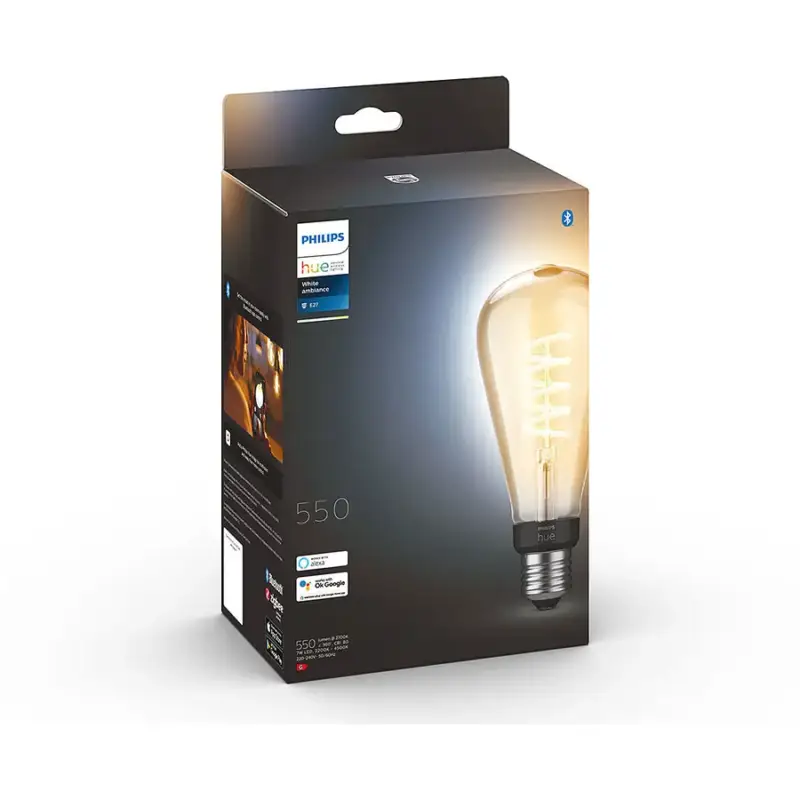 Lumimart | Ampoule g&eacute;ante Edison, Philips Hue en verre E7W E27 Top Vente