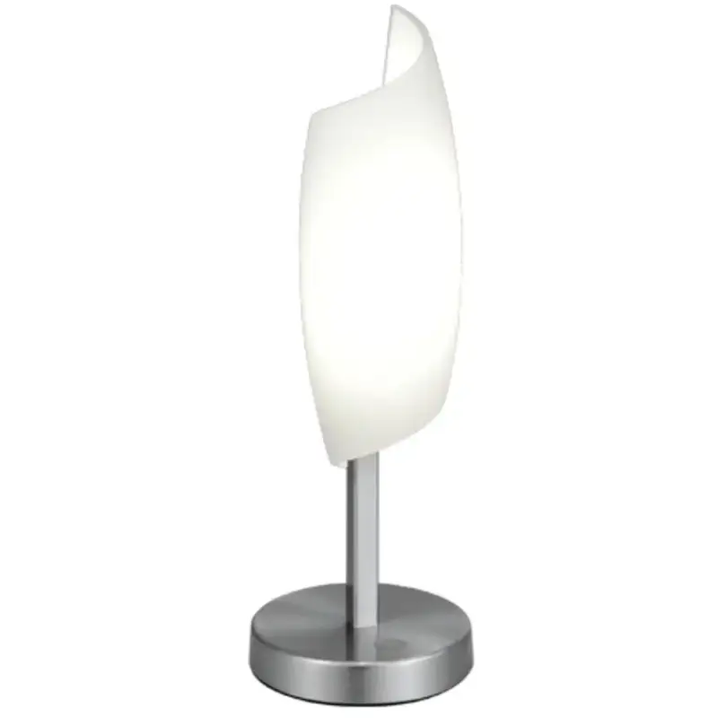 Petit Prix Lumimart | Lampe de table Roxie Argent/Blanc Verre/M&eacute;tal 10 cm 30 cm