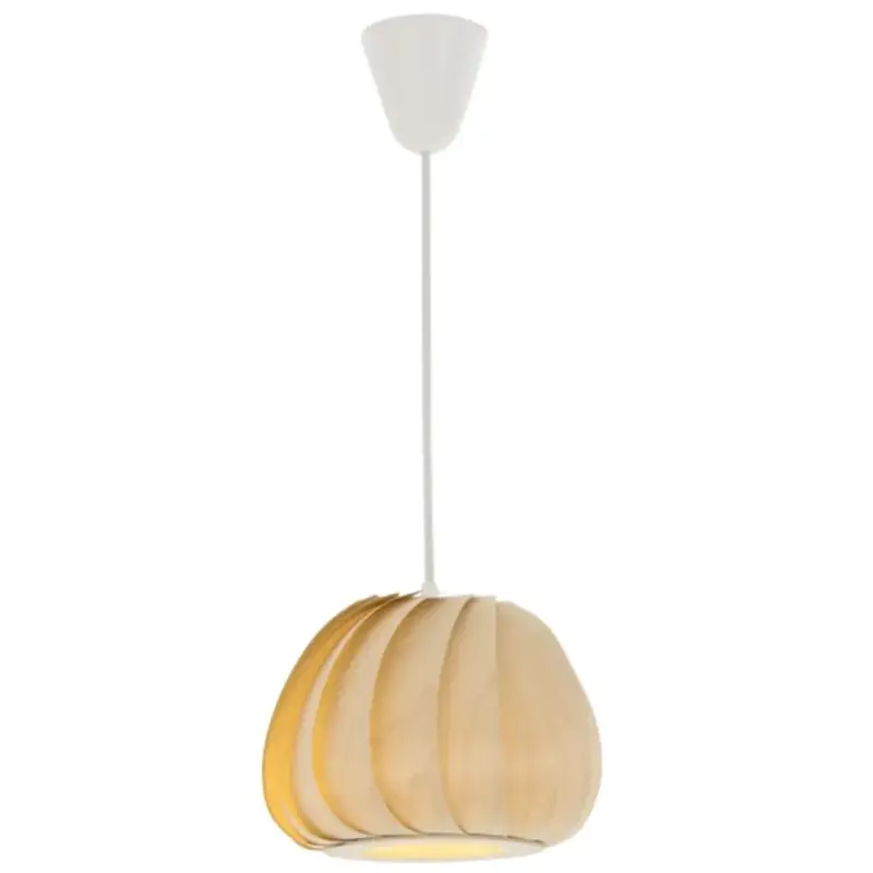 Produit De Marque Lumimart | Suspension Avellana Marron/Blanc Bois 22 cm 19 cm