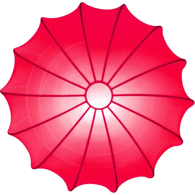 Lumimart | Lampe de plafond Muse Rouge Tissu 40 cm 14 cm Solde