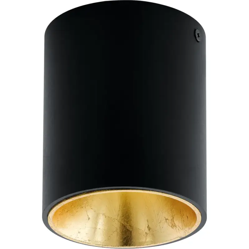 Lumimart | Lampe de plafond Polasso Or/Noir Aluminium/Plastique 12 cm Commander Vite