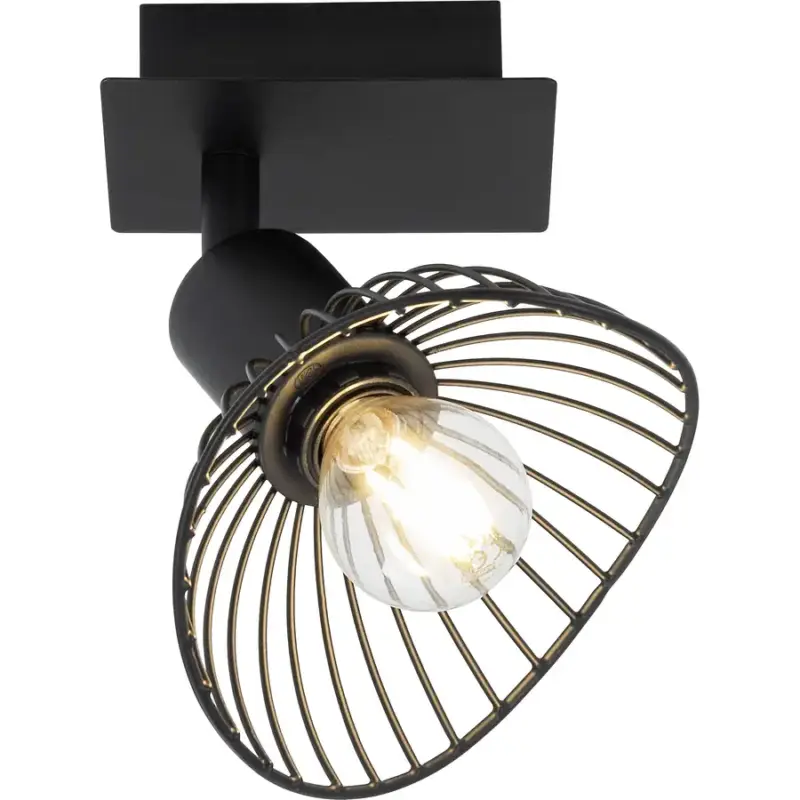 Lumimart | Spot Adrien Noir M&eacute;tal 11 cm 19 cm Seulement Aujourd&rsquo;hui