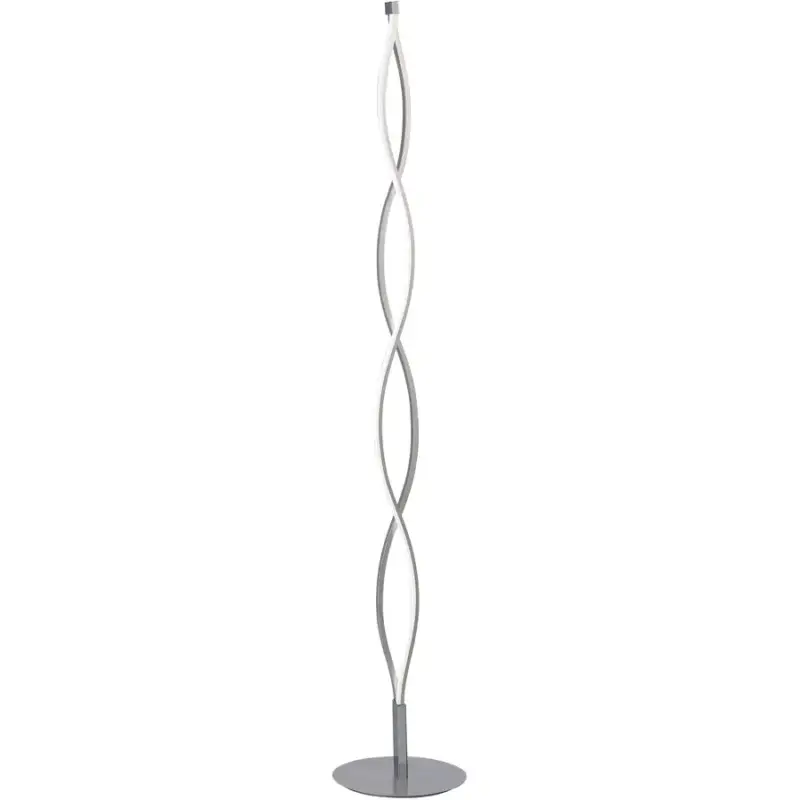 Lumimart | Lampadaire Kaleb Argent/Gris 25 cm 150 cm Haute Qualité