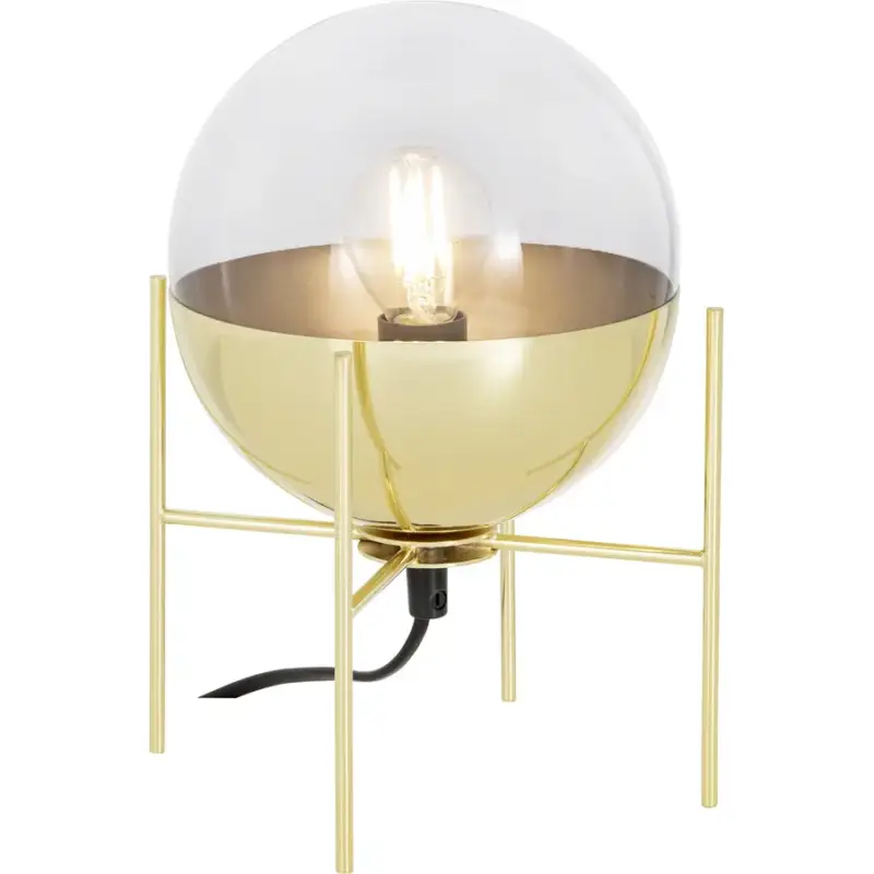 Petit Prix Lumimart | Lampe de table Bress Or Métal/Verre 17 cm 23 cm