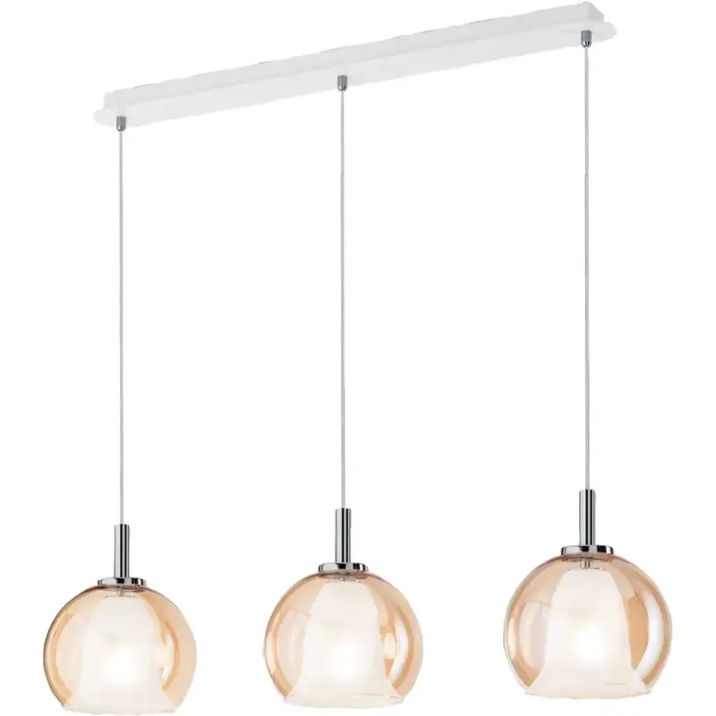 Expédié Aujourd'hui Lumimart | Suspension Aby Jaune Verre/Métal 83 cm 26 cm Réglable en hauteur (manuel)