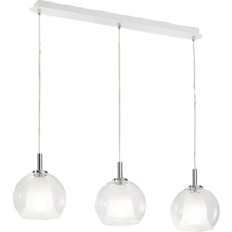 Authentique Lumimart | Suspension Aby Trasparente Verre/Métal 83 cm 26 cm Réglable en hauteur (manuel)