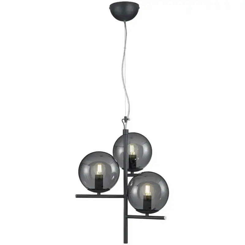 Lumimart | Suspension Reya Gris Métal 40 cm 150 cm Acheter En Ligne