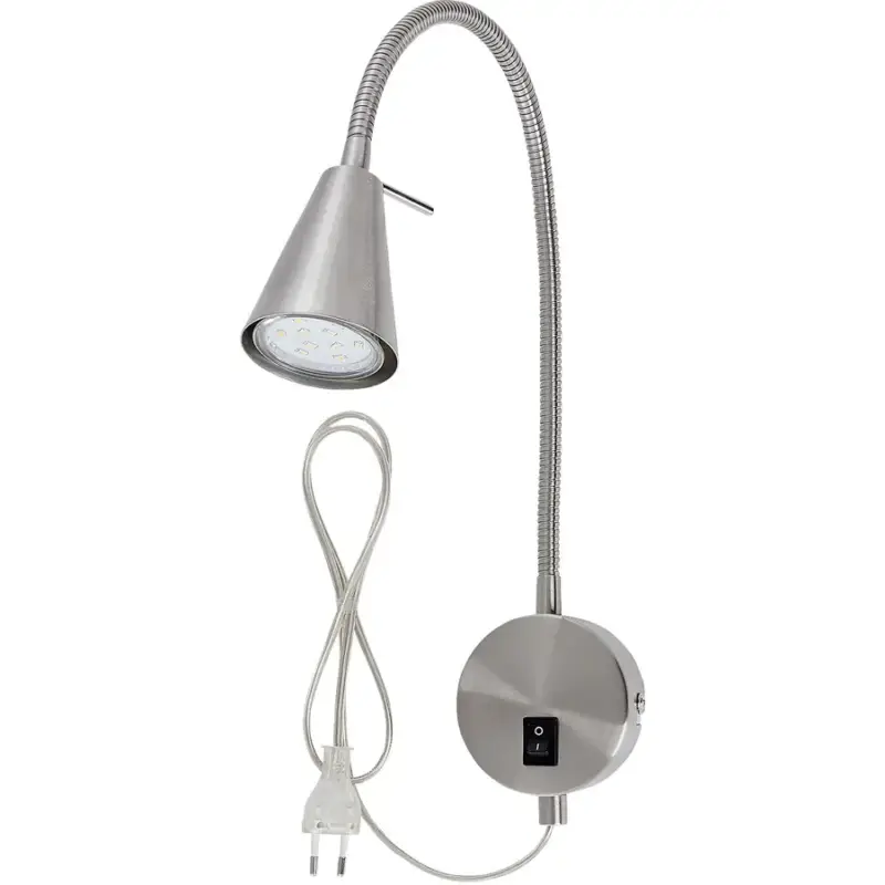 Commander Maintenant Lumimart | Lampe murale Conico Argent Métal 8 cm 45 cm