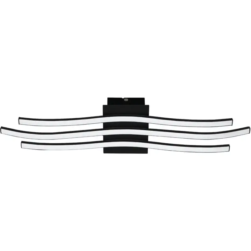 Lumimart | Lampe de plafond Roncade 1 Noir/Blanc Aluminium/Plastique/Acier 13 cm 65 cm Commander Vite