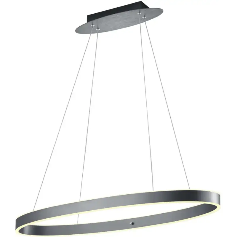 Expédié Aujourd'hui Lumimart | Suspension Delta Gris Métal 90 cm 150 cm