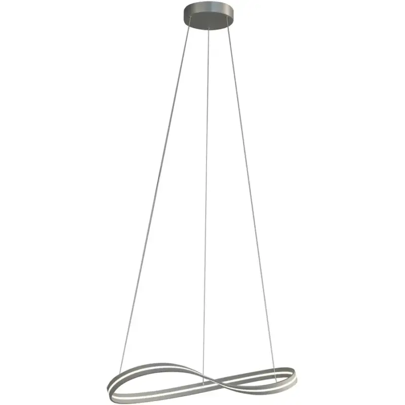 Lumimart | Suspension Infinity Argent Aluminium 60 cm 140 cm Offre Limitée