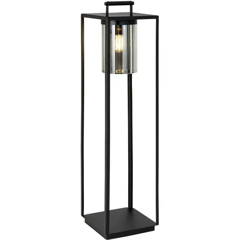 Lumimart | Lampe d'extérieur Benne Noir Verre/Métal 24 cm 101 cm Soldes