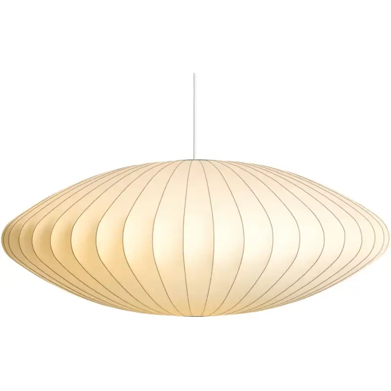 Lumimart | Suspension Nelson Saucer Blanc Plastique 89 cm 36 cm Pas Cher