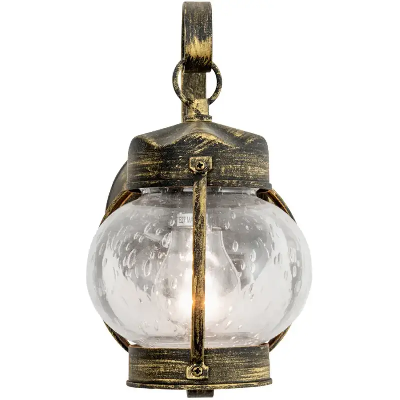 Prix Bas Lumimart | Lampe murale d&rsquo;ext&eacute;rieur Taverna Or/Noir 14 cm 26 cm