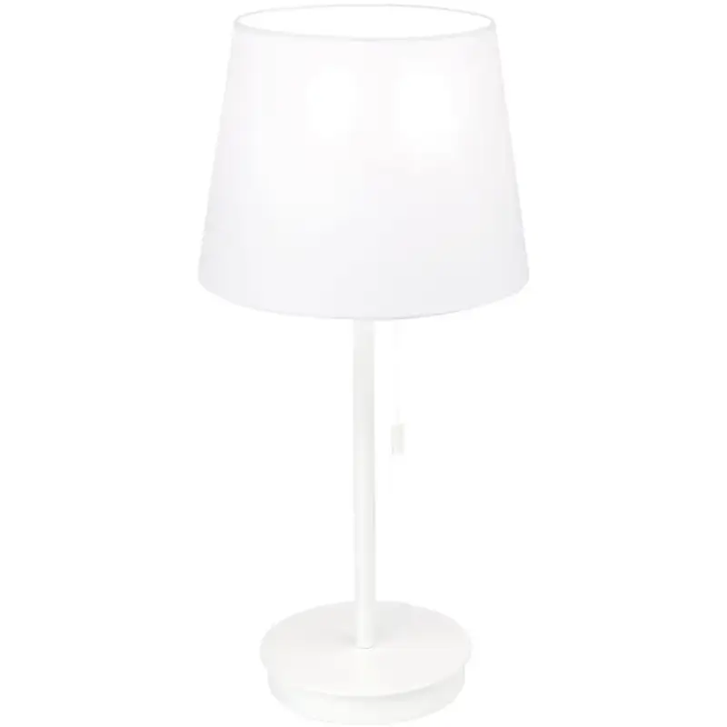 Lumimart | Lampe de table Ludwig Blanc Acier/Lin 23.5 cm 50 cm Commande En Gros