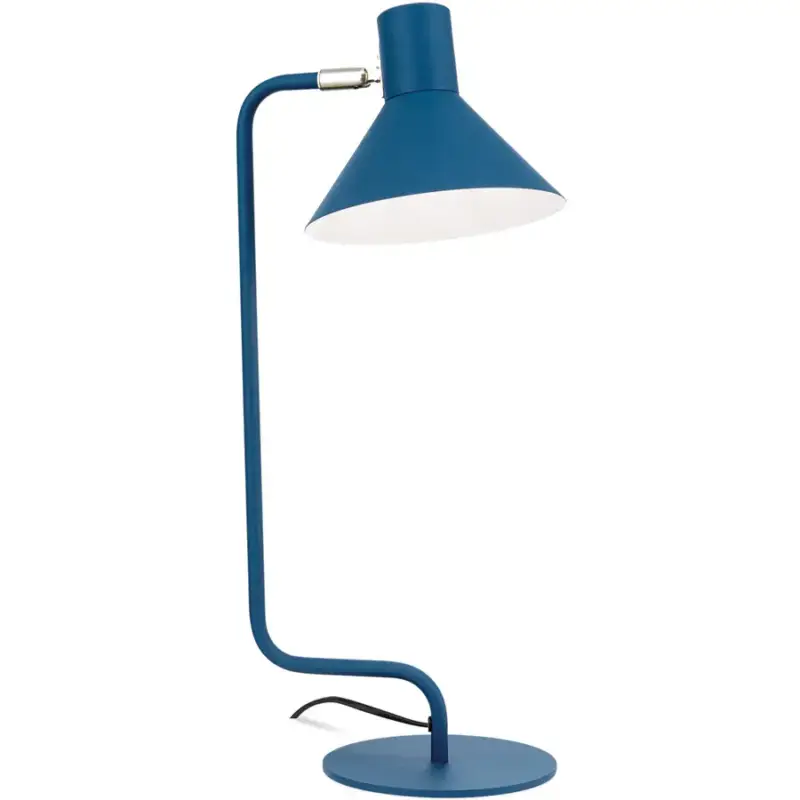 Réduction Lumimart | Lampe de table Viktoria Bleu Acier 17.5 cm 51 cm