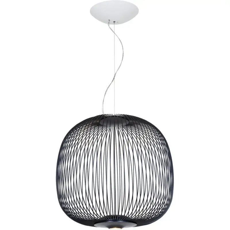 Bon Plan Lumimart | Suspension Spokes MyLight 2 midi Gris Aluminium/Acier 45 cm 45 cm