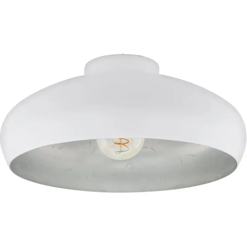 Dernière Chance Lumimart | Lampe de plafond Mogano Argent/Blanc Acier 40 cm 17 cm