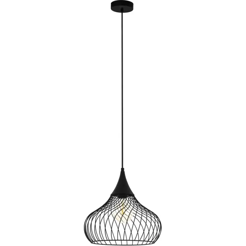 Lumimart | Suspension Staverton Noir Acier 36.5 cm 110 cm Prix Cassé