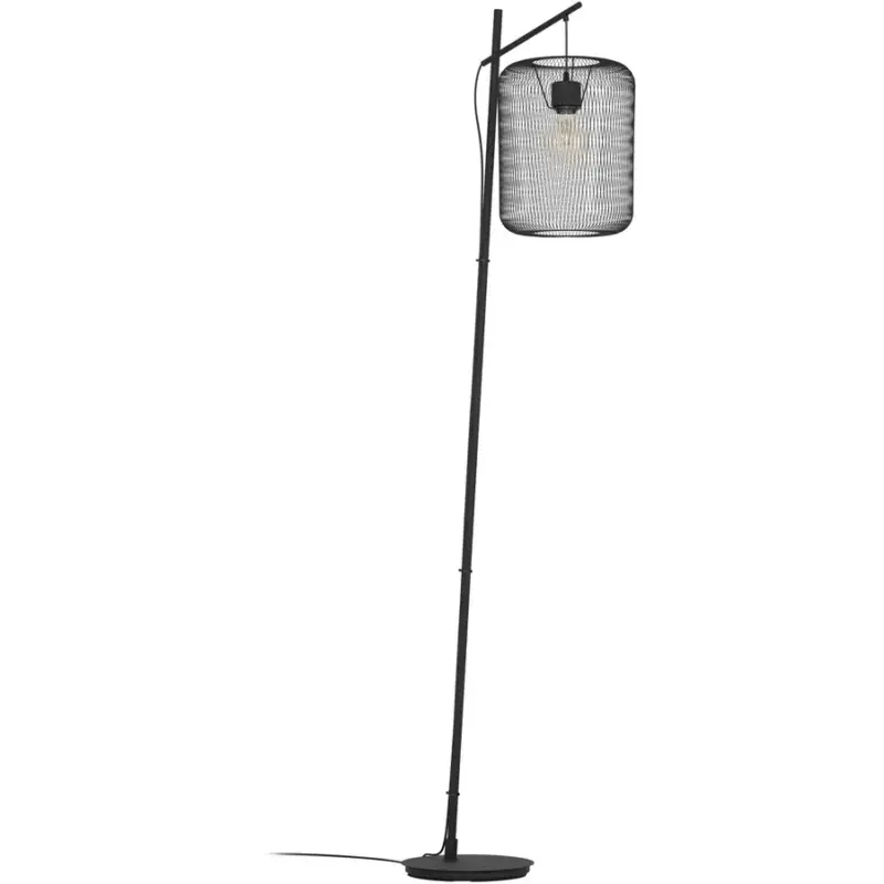 Lumimart | Lampadaire Wrington Noir Acier 30 cm 194 cm Prix Cassé