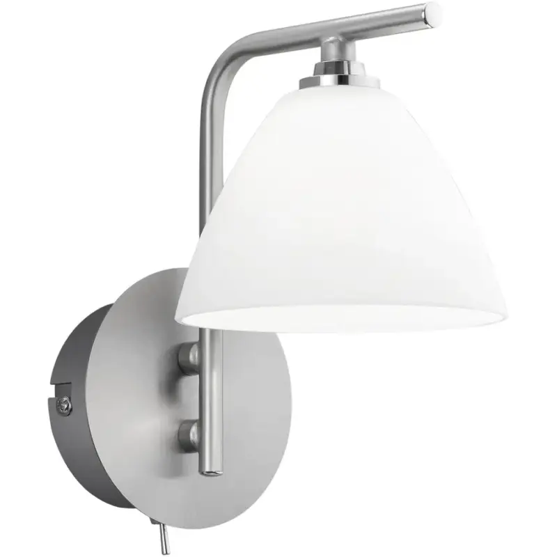 Nouveauté Lumimart | Lampe murale Emmeline Gris M&eacute;tal 10 cm 19 cm