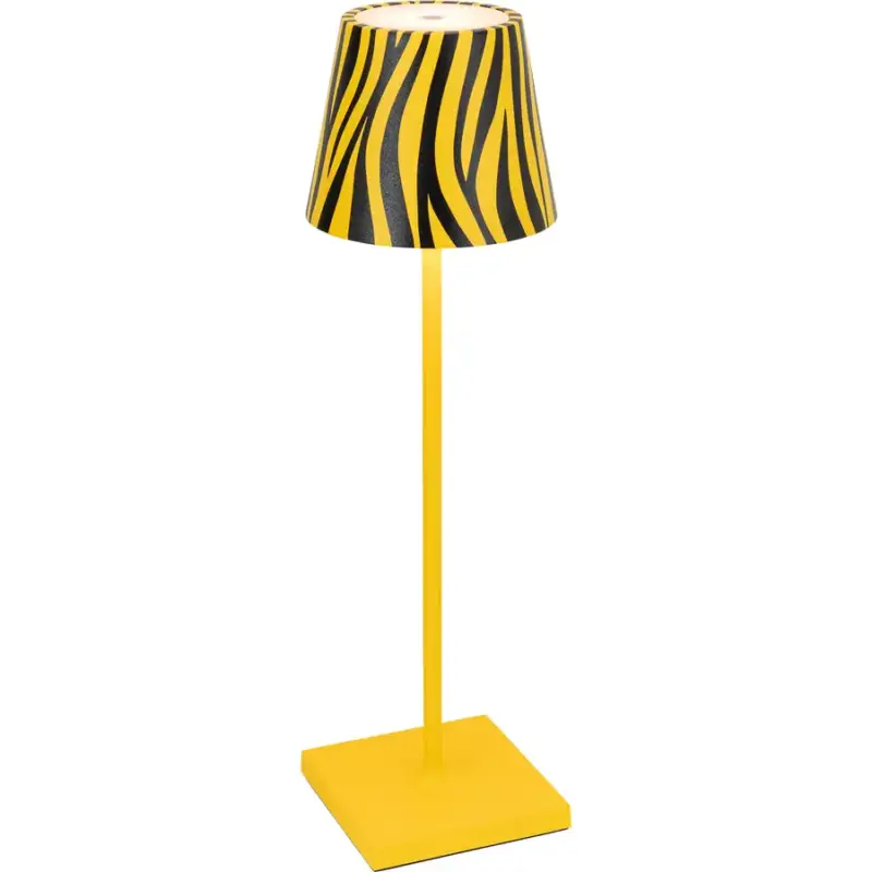 Seulement Aujourd&rsquo;hui Lumimart | Lampe de table Aline Noir/Jaune Aluminium 11 cm 38 cm