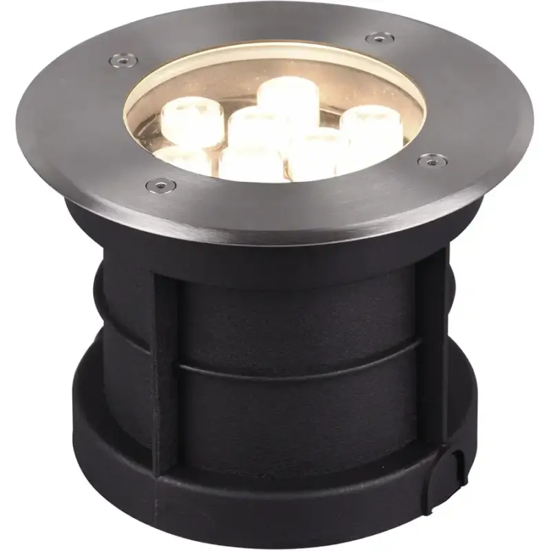 Jusqu'à Épuisement Des Stocks Lumimart | Spot Gabea Gris Acier inoxydable 16 cm 12 cm