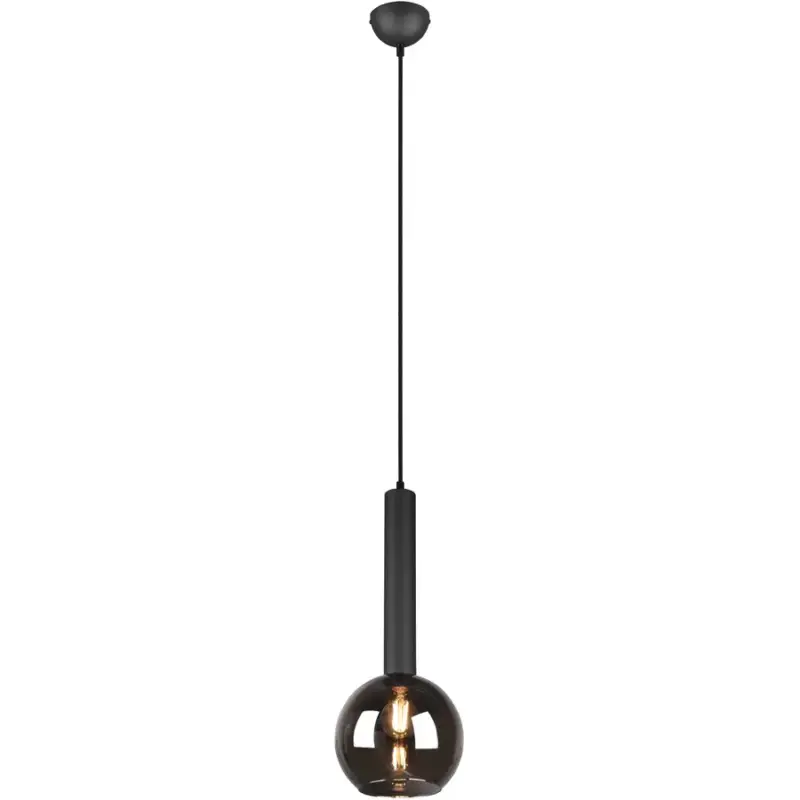 Lumimart | Suspension Caprid Noir Métal 20 cm 150 cm Retour Gratuit
