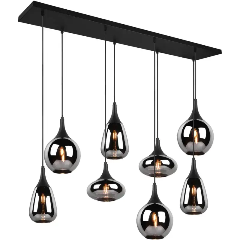 Lumimart | Suspension Lumine Noir Métal 121 cm 150 cm Vente Flash