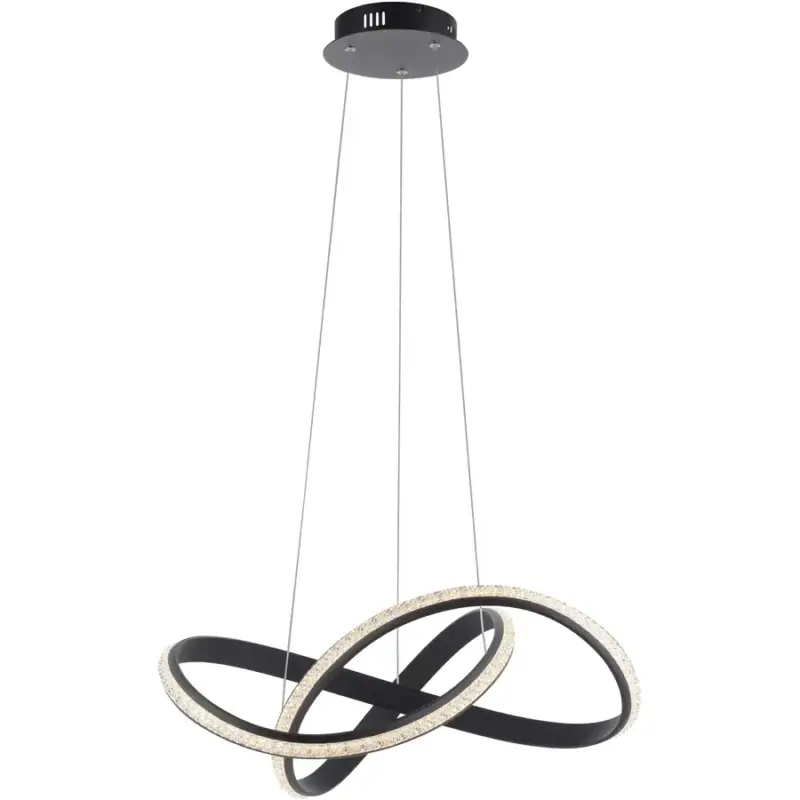 Offre Limitée Lumimart | Suspension Adriana, marron, aluminium, diamètre 5,5 cm, hauteur réglable jusqu'à 100 cm (manuellement)