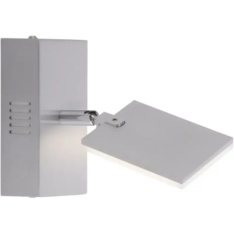 Meilleur Choix Lumimart | Lampe murale Pure-Mira Argent Fer 7.5 cm 8.5 cm