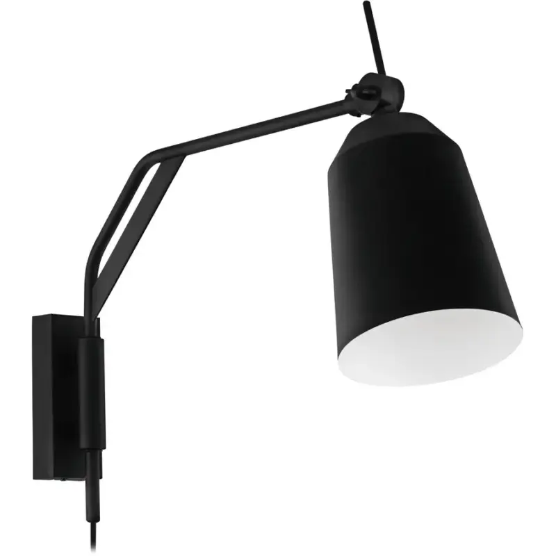 Lumimart | Lampe murale Loreto Noir/Blanc Acier 14 cm 36.5 cm Certifié