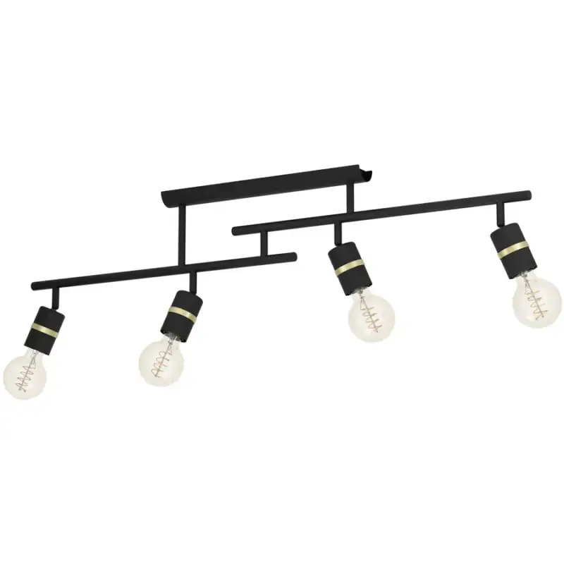 Lumimart | Lampe de plafond Lurone Noir Acier 5 cm 27 cm Nouvel Arrivage