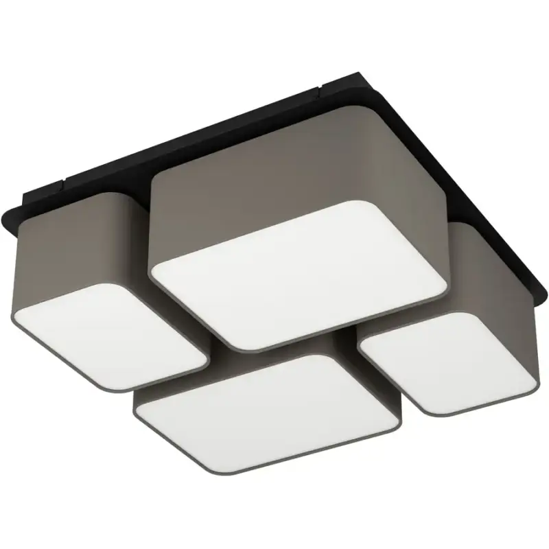 Offre Du Jour Lumimart | Lampe de plafond Mordazo Noir Acier 51 cm 17.5 cm