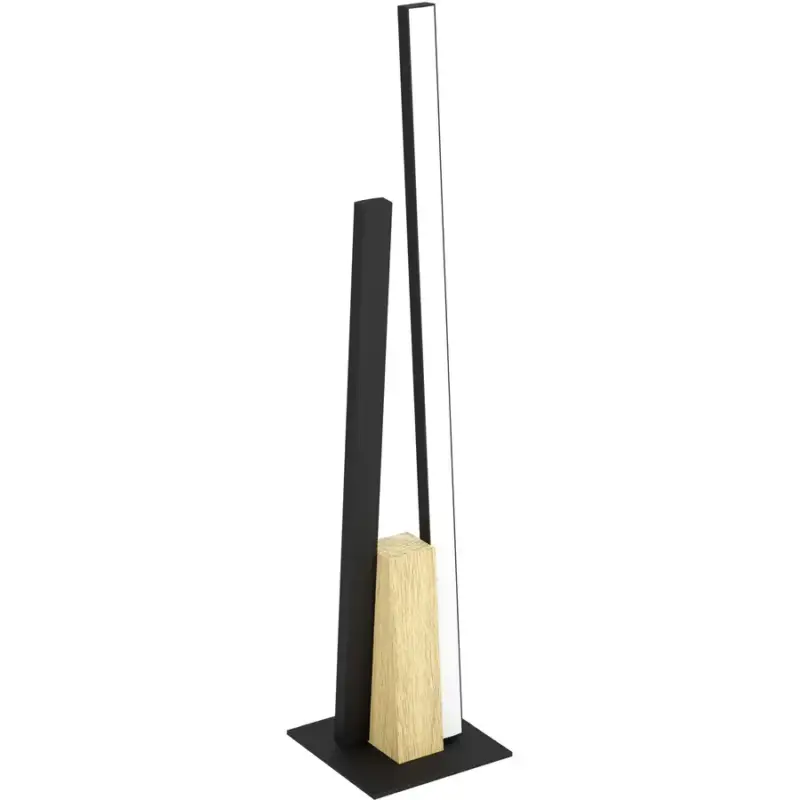 Lumimart | Lampe de table Panagria Marron/Noir Aluminium/Bois/Acier 4.5 cm 45.5 cm Vente Directe