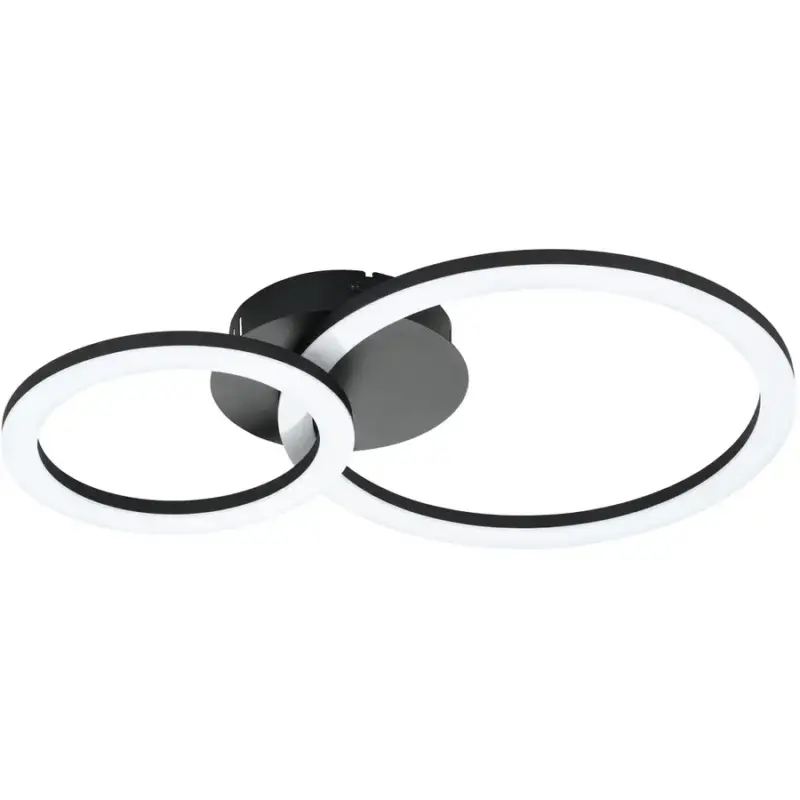 Prix Promo Lumimart | Lampe de plafond Parrapos-Z Noir Acier 30 cm 7 cm