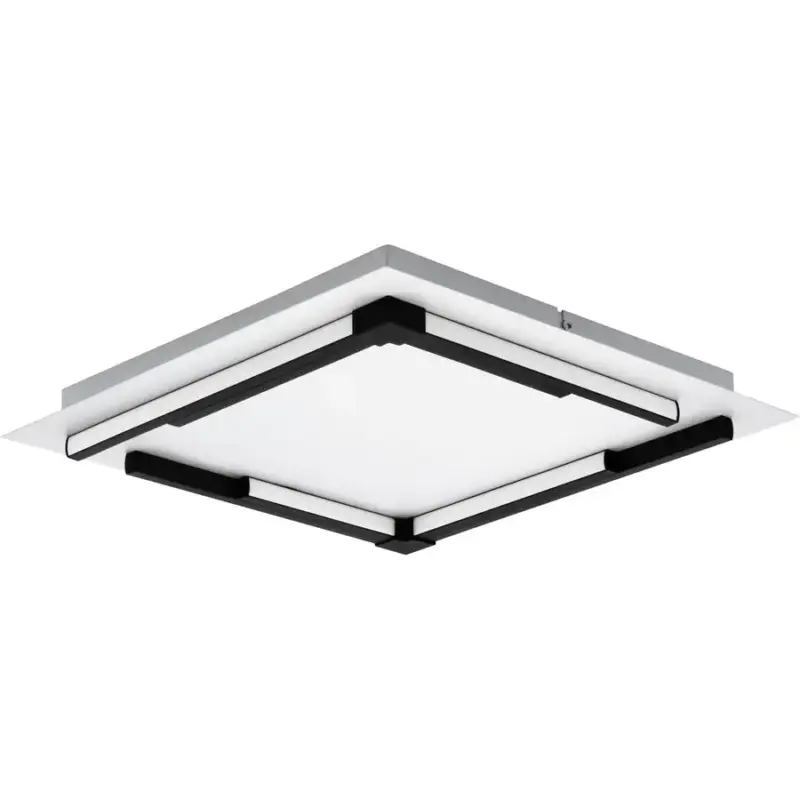 Lumimart | Lampe de plafond Zampote Noir/Blanc Aluminium/Acier 38 cm 5 cm Commander Maintenant