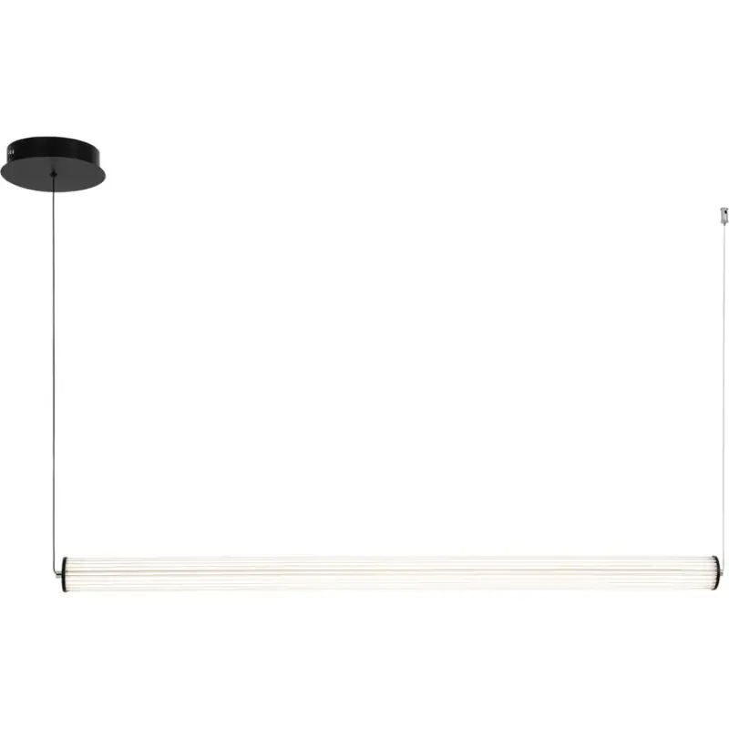 Achetez Aujourd&rsquo;hui Lumimart | Suspension Vaal Noir/Trasparente Plastique/M&eacute;tal 109.5 cm 120 cm
