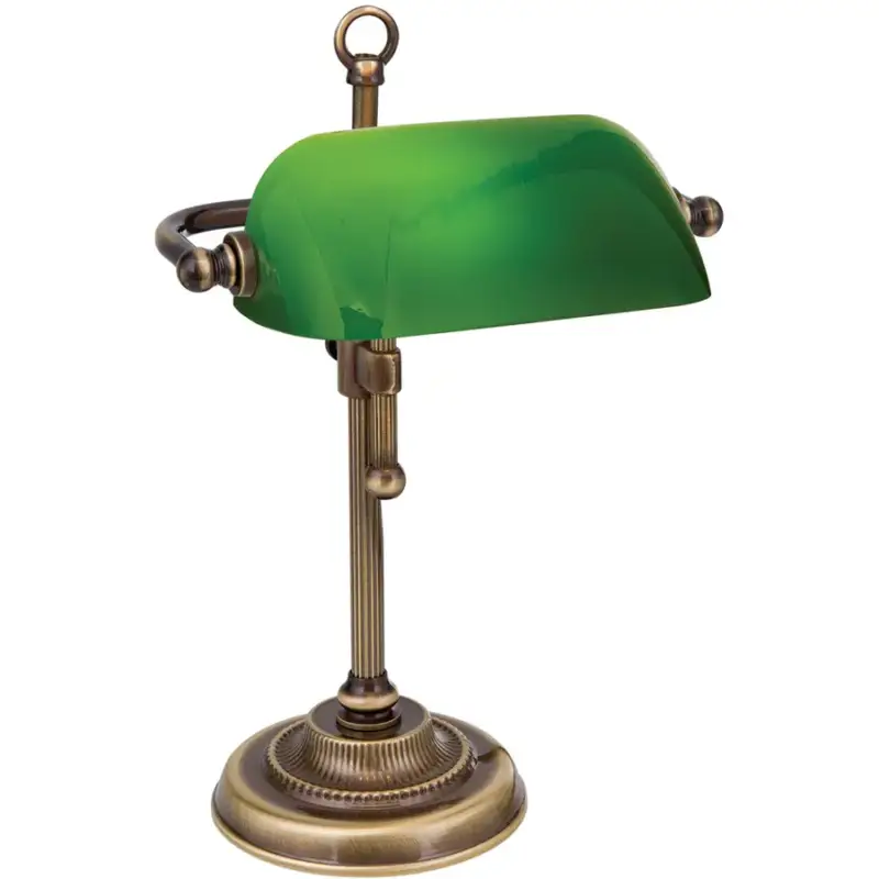 Offre Limitée Lumimart | Lampe de table Harvard Vert Verre/Laiton 20 cm 32 cm
