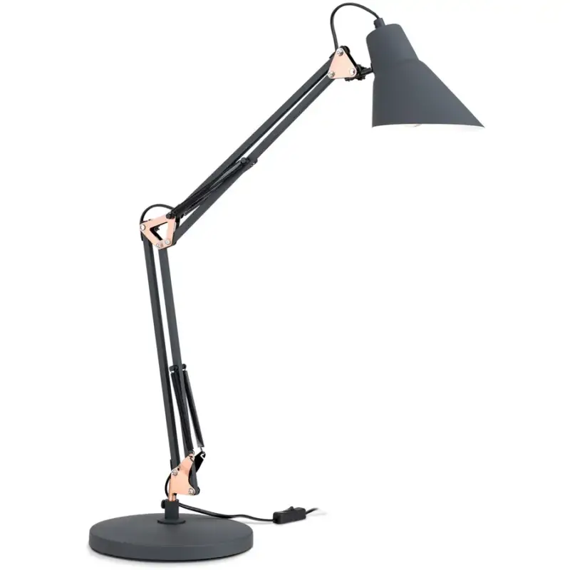 Lumimart | Lampe de table Bachelor Rame/Noir Acier 57 cm Prix Choc