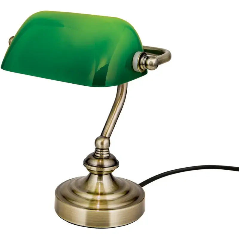 Lumimart | Lampe de table Bankerslamp Vert Acier 17 cm Commander Maintenant