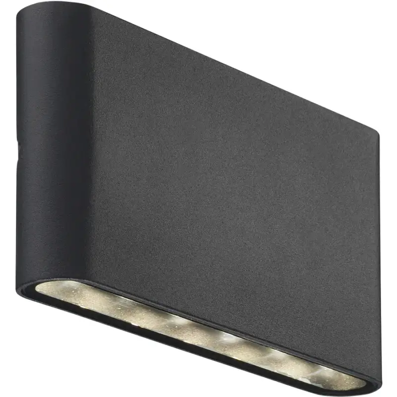 Commander Maintenant Lumimart | Lampe murale d'extérieur Kinver Noir Métal 17.5 cm 9 cm